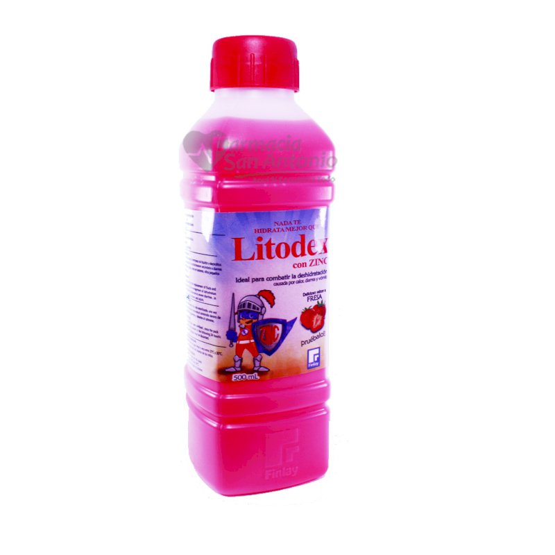 LITODEX CON ZINC SABOR FRESA 500ML