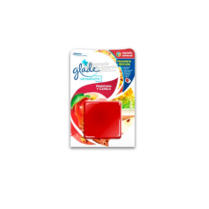 GLADE GLASS REP MANZANA CANELA12X8GR