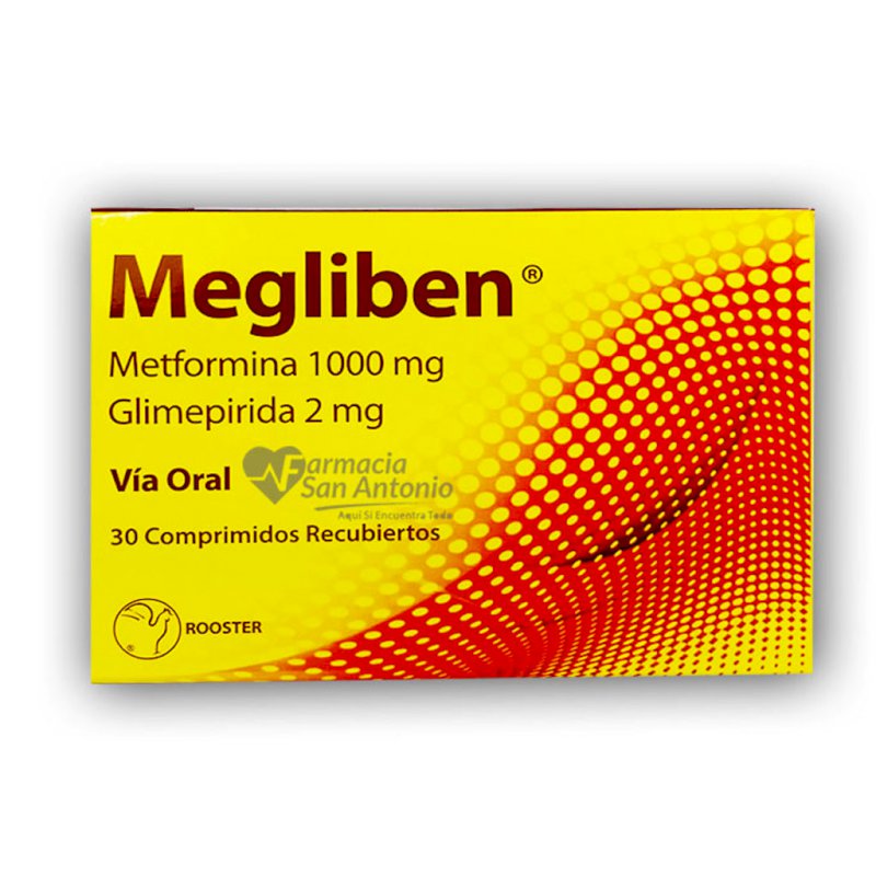 MEGLIBEN 2/1000MG X 30 TAB