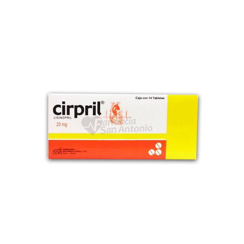 CIRPRIL 20 MG X 14 TAB