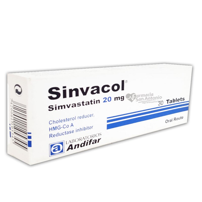 SINVACOL 20MG X 30 TAB