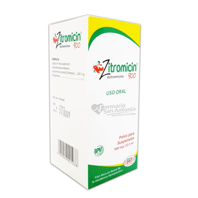 ZITROMICIN 900 MG POLVO P/SUSP