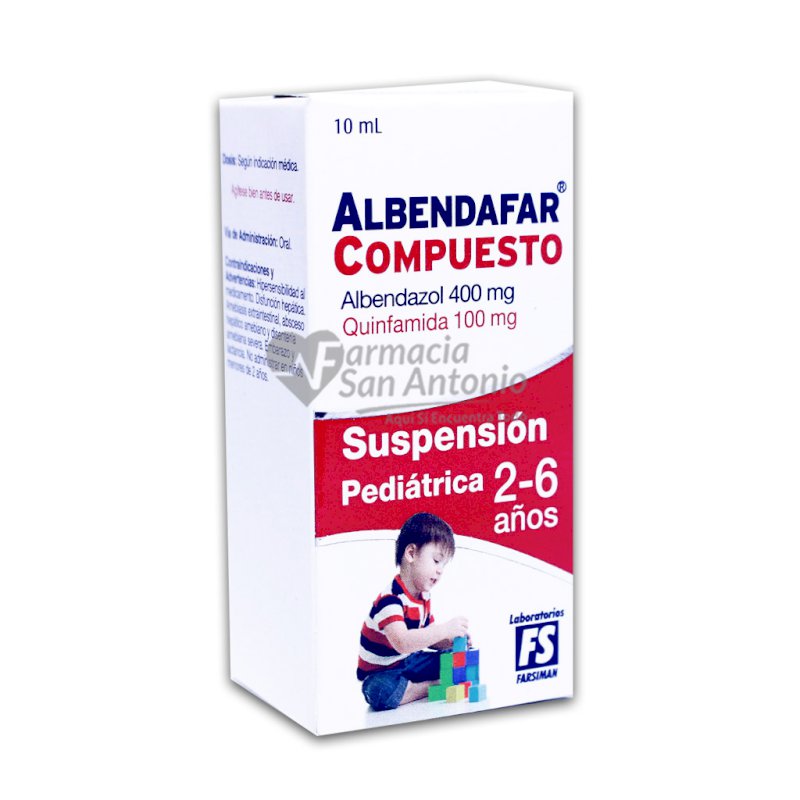 ALBENDAFAR COMP. SUSP. PEDIATRICA X 10 ML