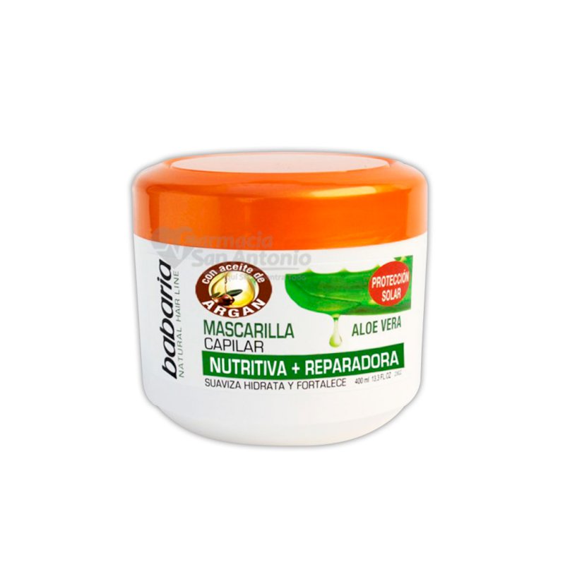 BABARIA MASCARILLA CAPILAR ALOE 400ML.