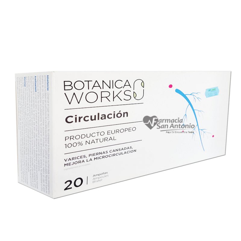 BOTANICA WORKS CIRCULACION X 20 AMPOLLAS