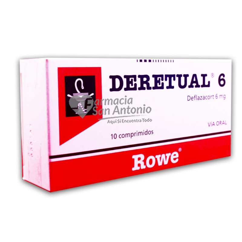 DERETUAL 6 MG X 10 COMP.$