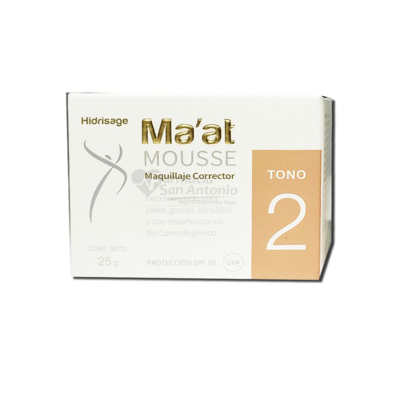 MAAT MOUSSE TONO 2 X 25GR $