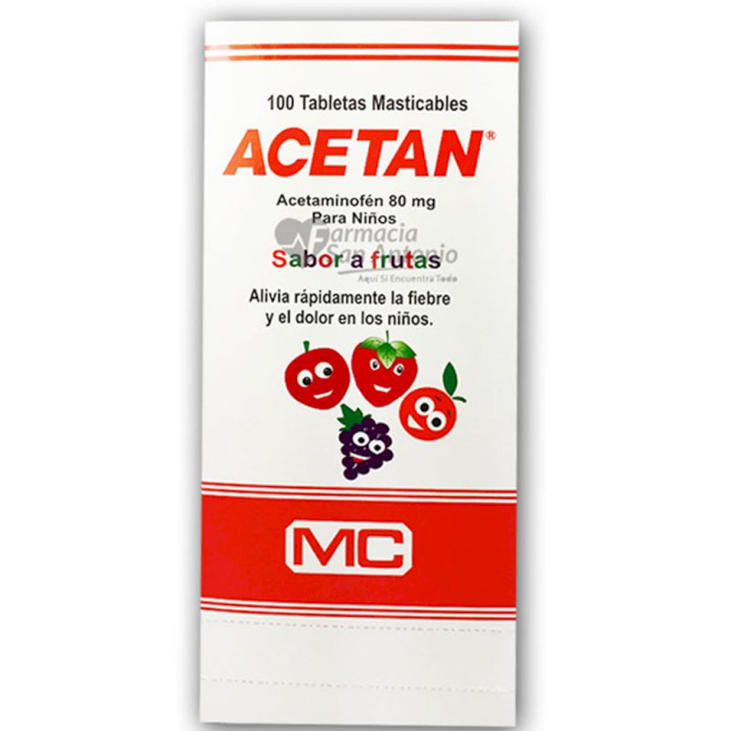 UNIDAD MC ACETAN 80MG TABS