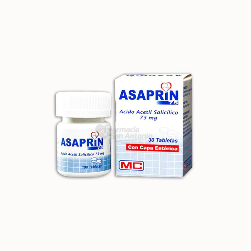 ASAPRIN 75 MG 100 TBS