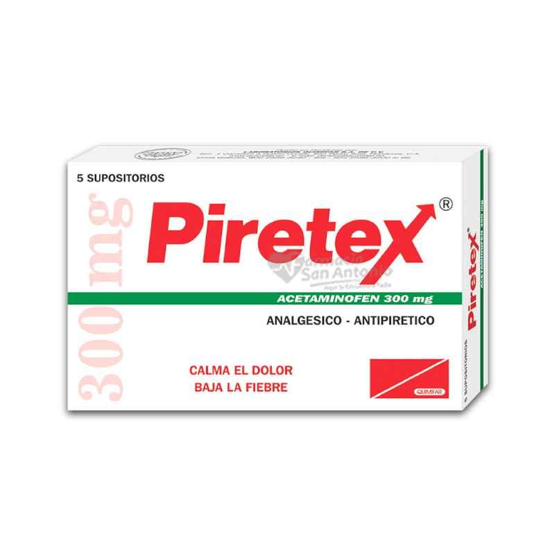 PIRETEX INF 300MG X 5 SUP