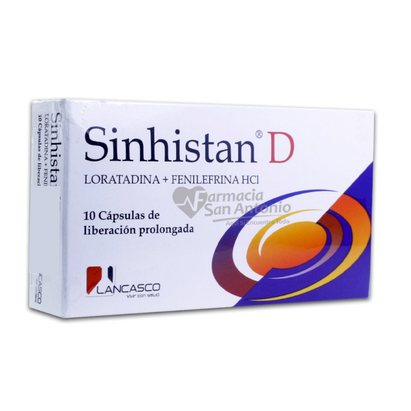 SINHISTAN D 100MG X 10 CAP