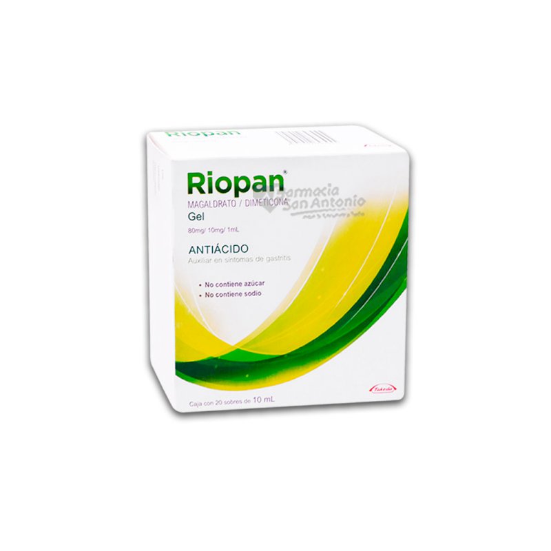 RIOPAN GEL 80MG/10MG X 20 SOB.