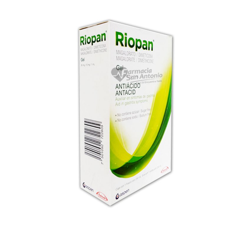 RIOPAN GEL 80MG/10MG FCO 250ML