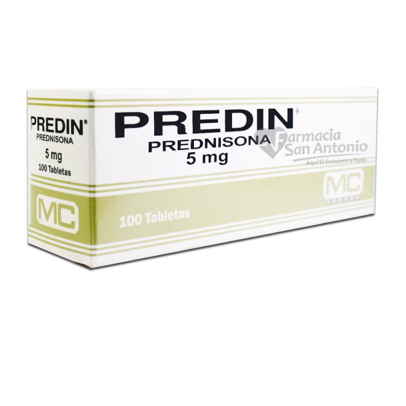 UNIDAD PREDIN TABLETAS 5MG