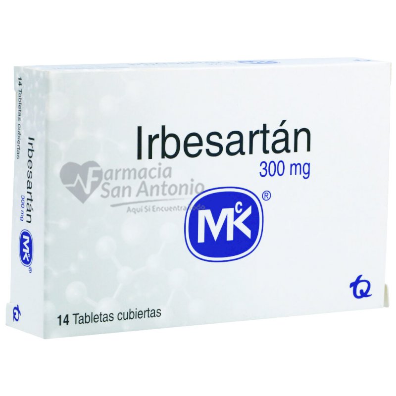 IRBERSARTAN 300MG X 14 TABS.