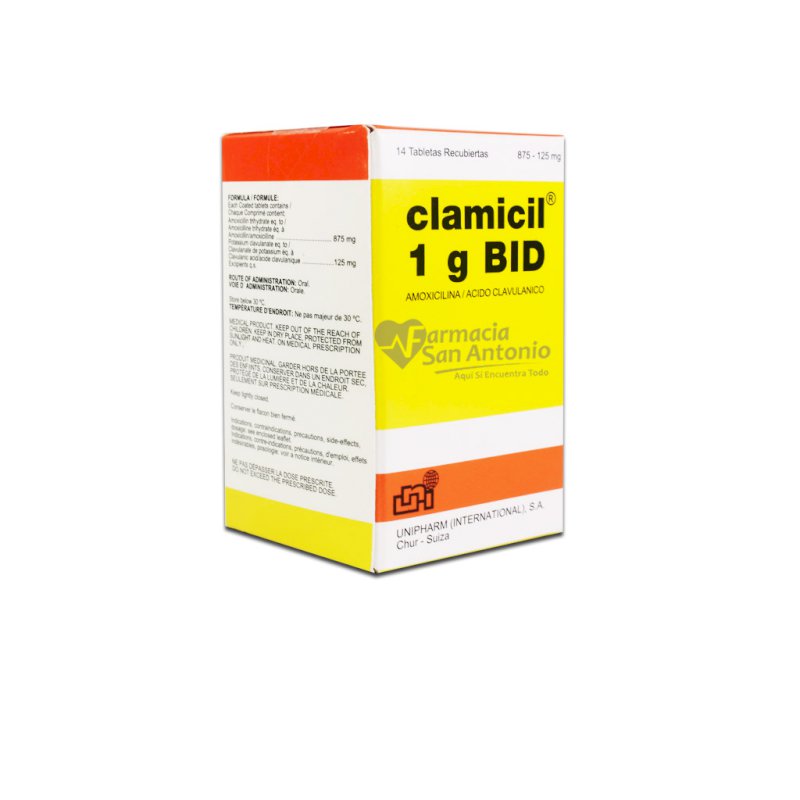 CLAMICIL 1G BID X 14 CAP