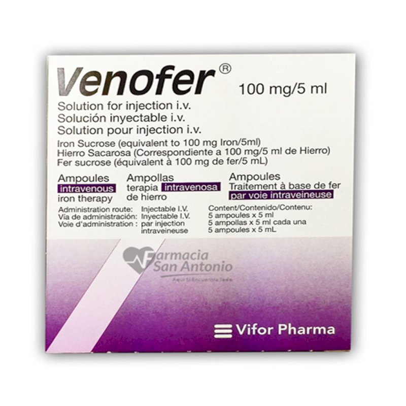 VENOFER AMPOLLAS X 5