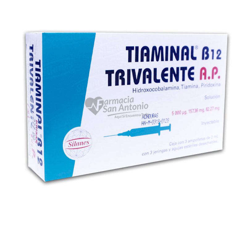 TIAMINAL B12 TRIVALENTE X 3 AMPOLLAS