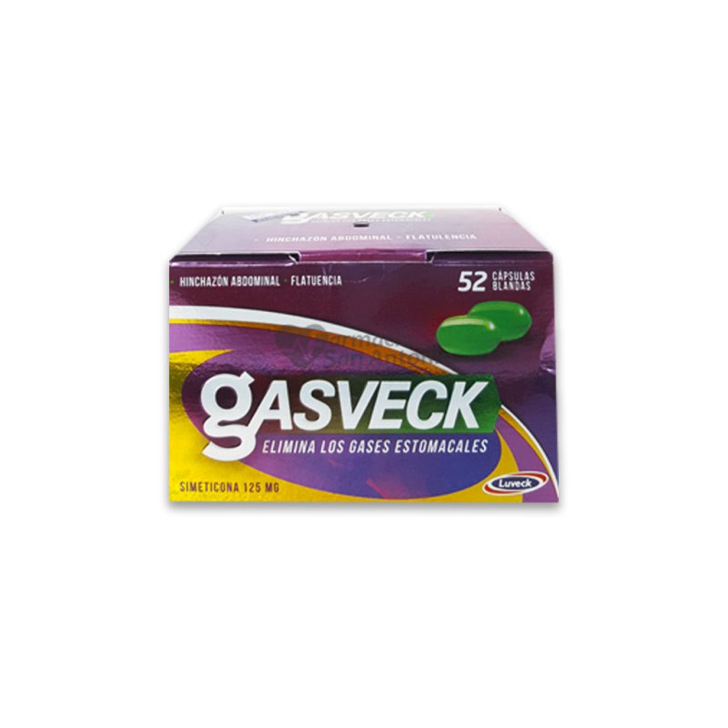 GASVECK 125MG X 52 CAPS