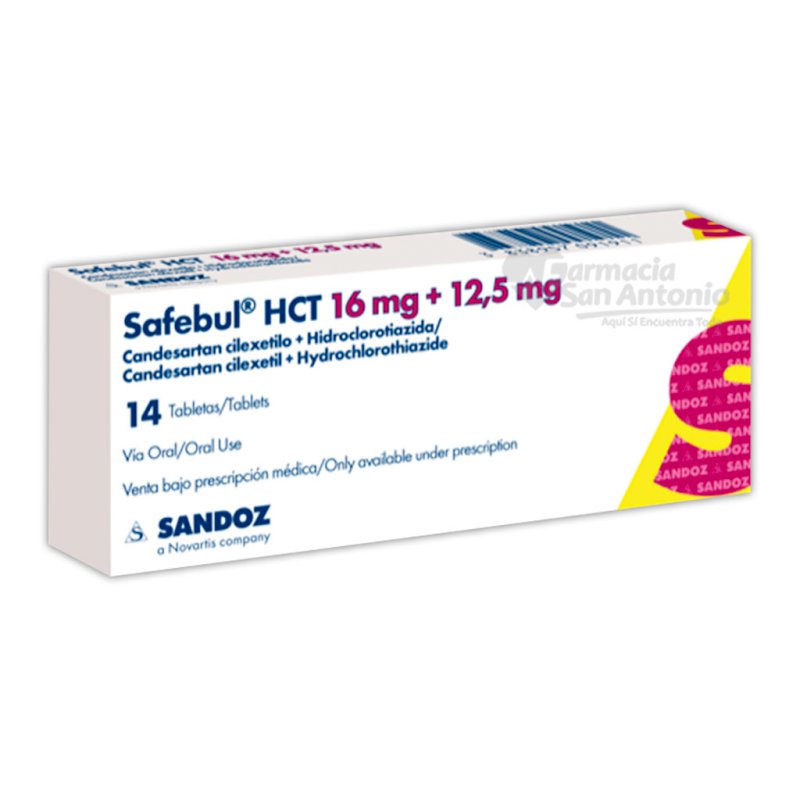 SAFEBUL HCT 16MG/12.5MG X 14 TAB*