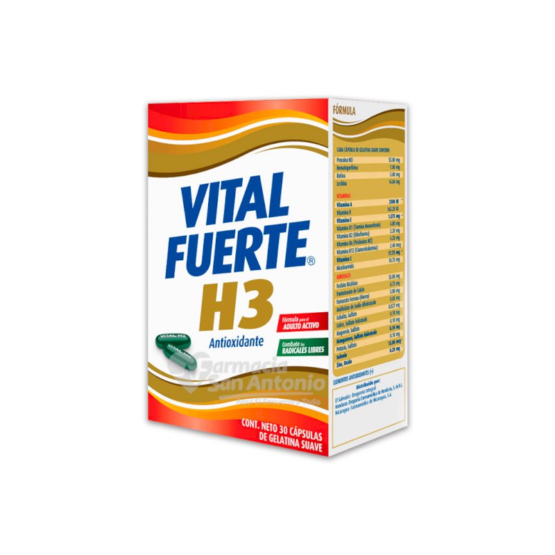 VITAL FUERTE H3 X 30 CAP