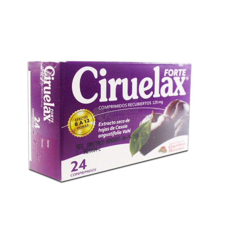 CIRUELAX FORTE 125MG X 24 COMPRI $