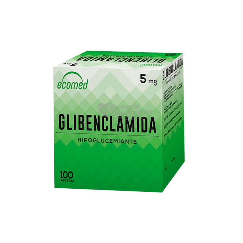 GLIBENCLAMIDA ECOMED 5MG X 100 TAB