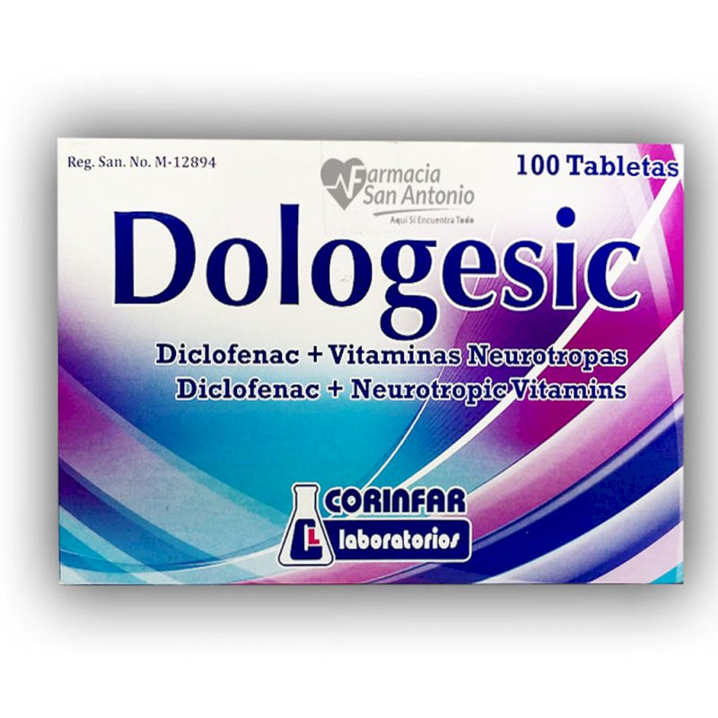 UNIDAD CORINFAR DOLOGESIC TAB