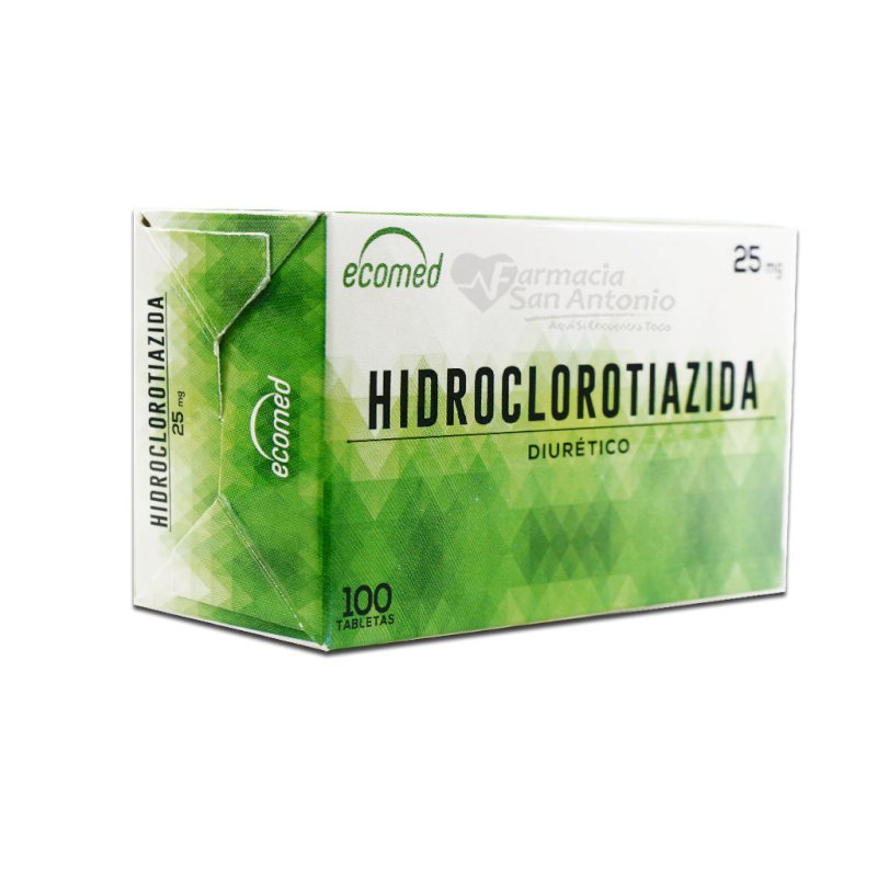 UNIDAD ECOMED HIDROCLOROTIAZIDA 25MG