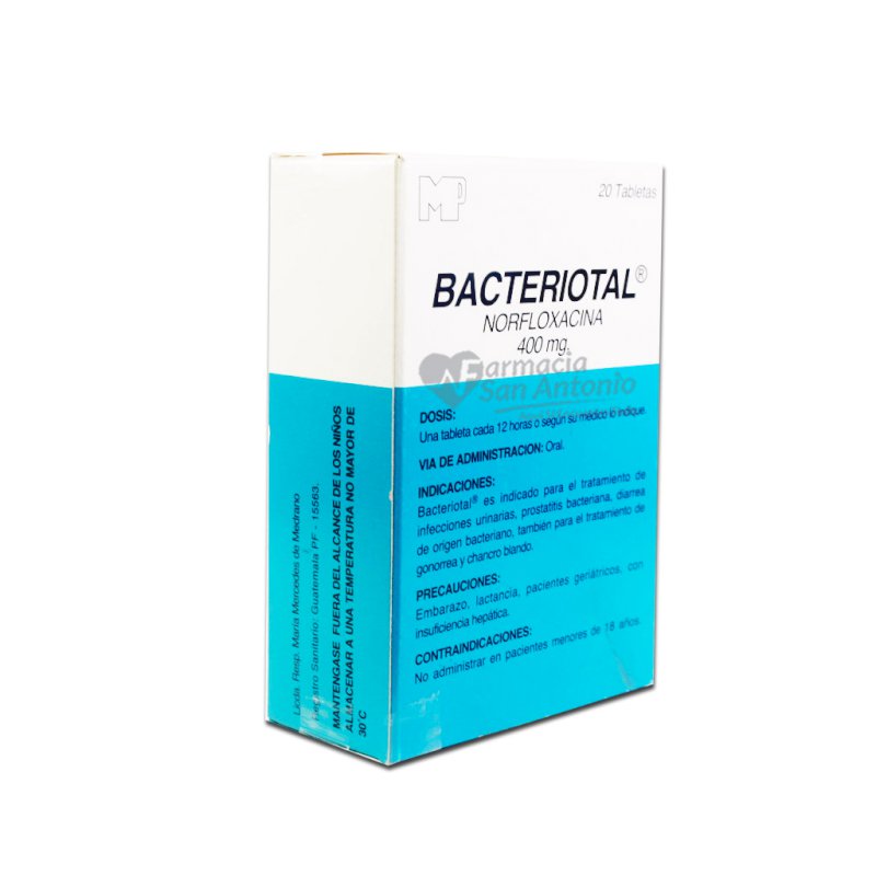 BACTERIOTAL 400MG X 20 TAB