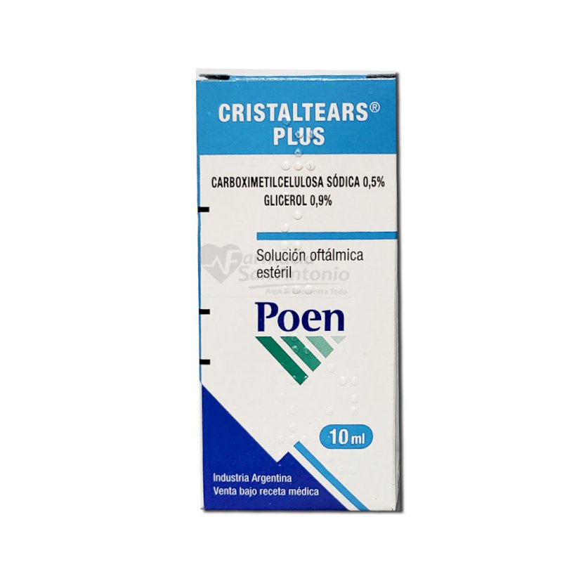 CRISTALTEARS PLUS 05% / 0.9% X 10ML $