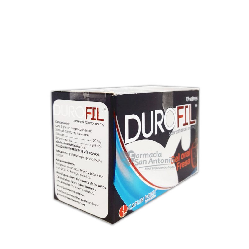 DUROFIL 100MG GEL ORAL SABOR FRESA