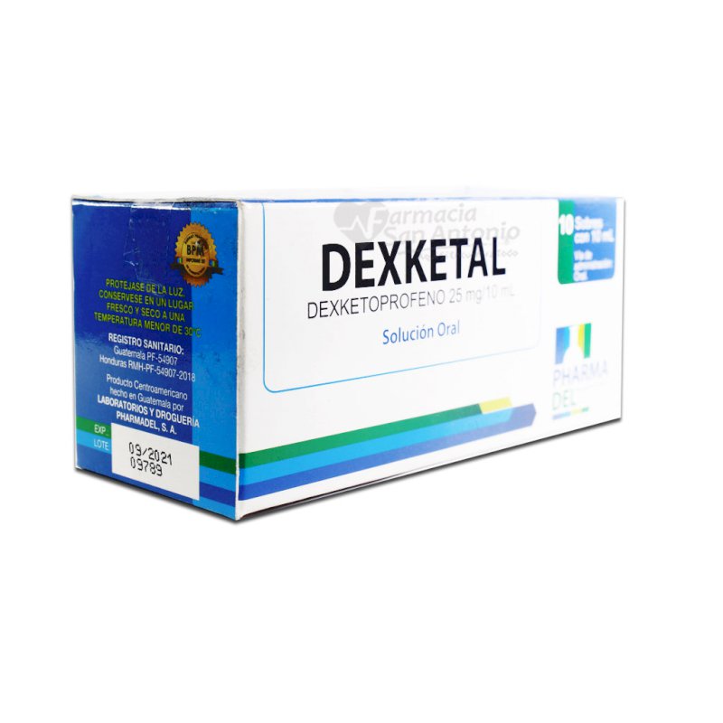 DEXKETAL (DEXKETOPROFENO) AMP BB X 10ML