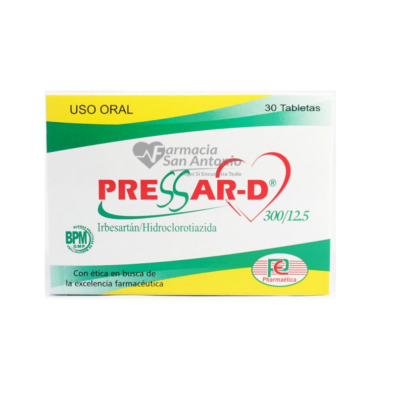 PRESSAR-D 300/12.5MG X 30 TAB