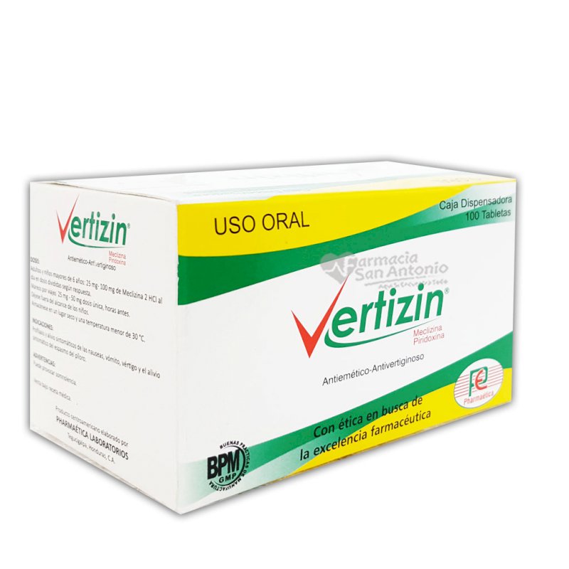 VERTIZIN X 100 TABS