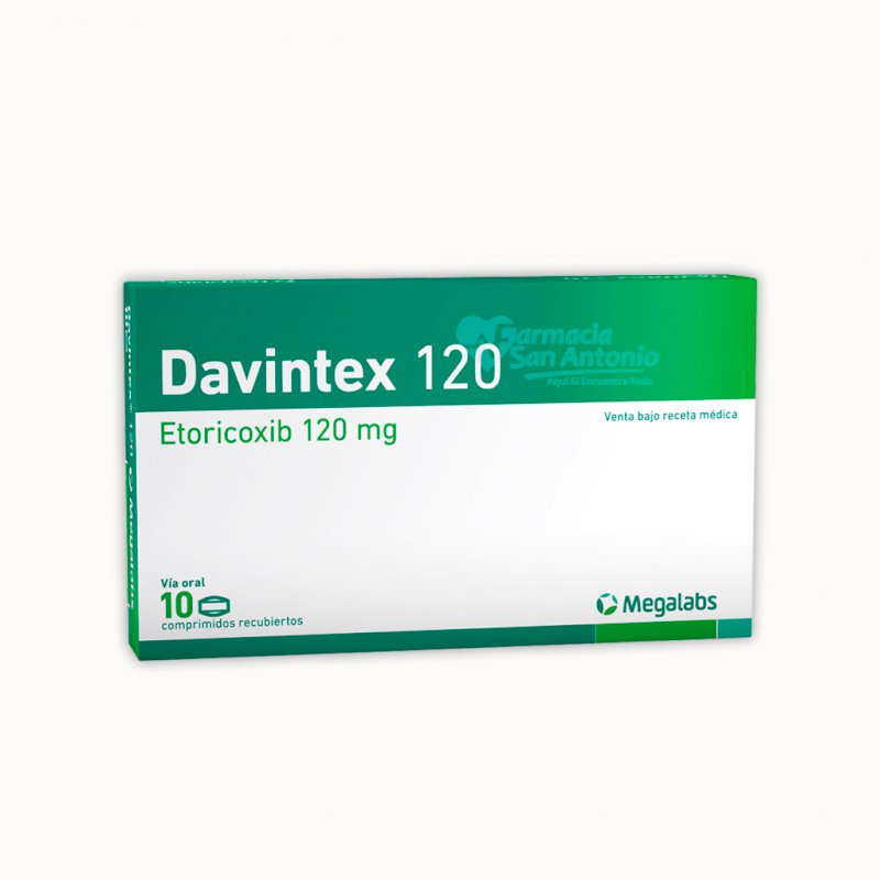 DAVINTEX 120MG X 10 COMP