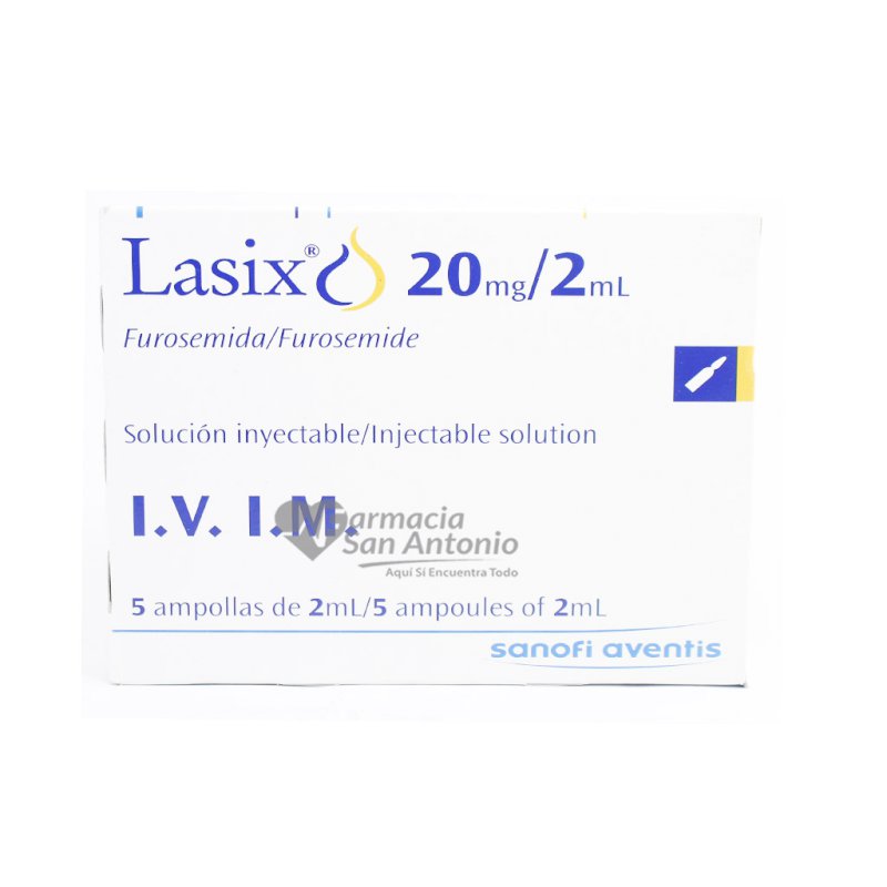 UNIDAD LASIX 20MG AMP