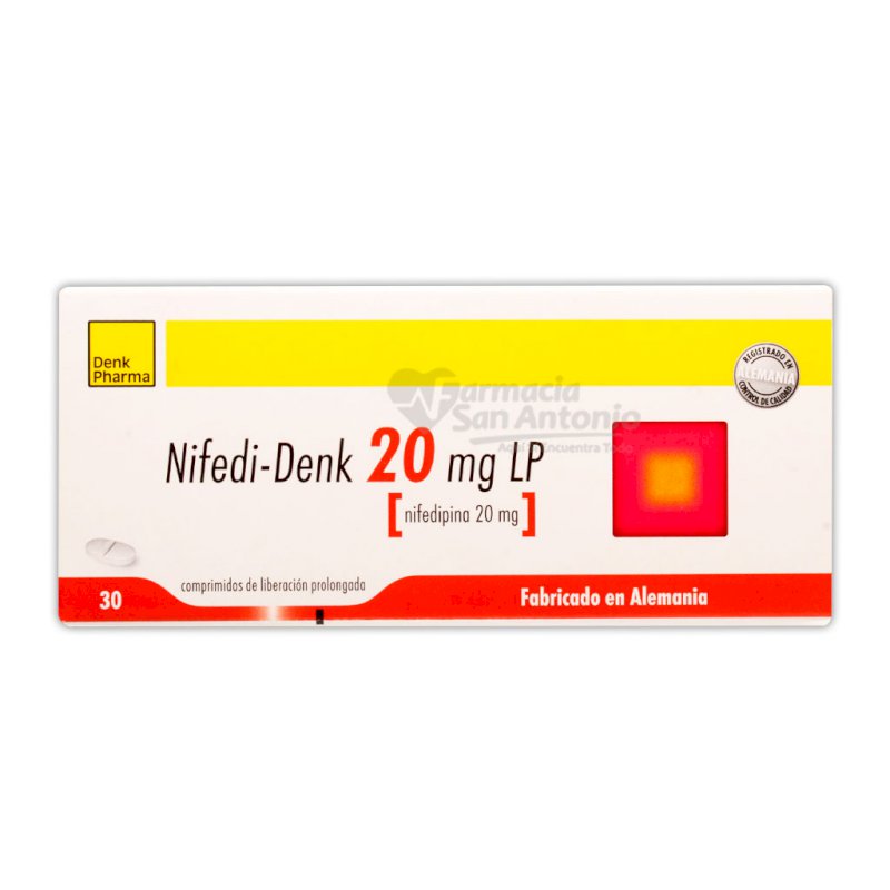 UNIDAD DENK NIFEDIPINA 20MG TAB