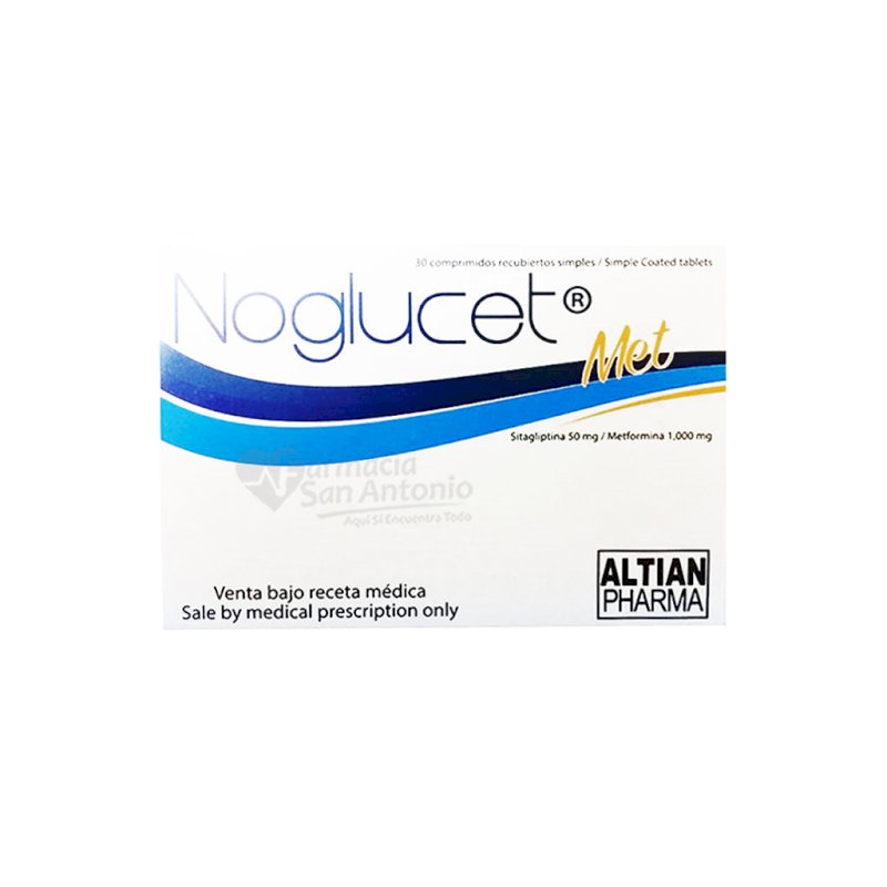 NOGLUCET MET 50MG/1000MG X 30 COMP