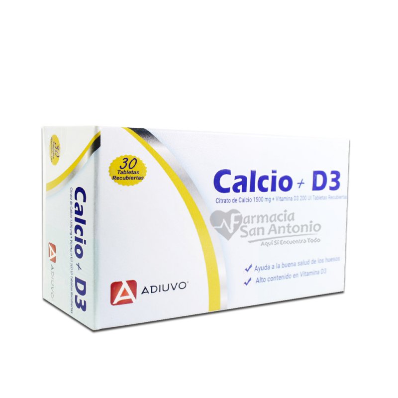 CITRATO DE CALCIO/VITAMINA D3 X 30 TAB