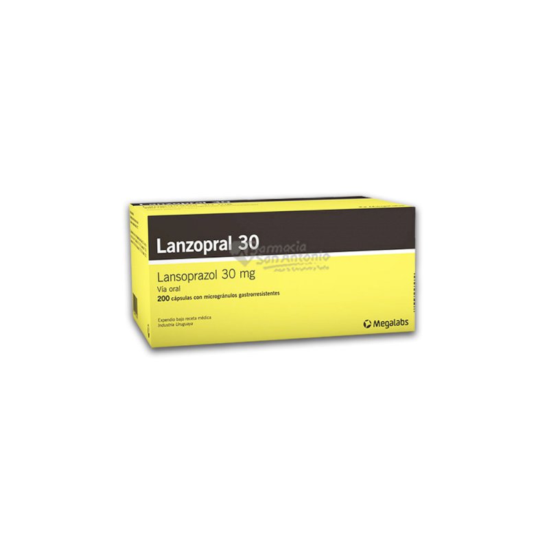 LANZOPRAL 30MG X 200 TAB $