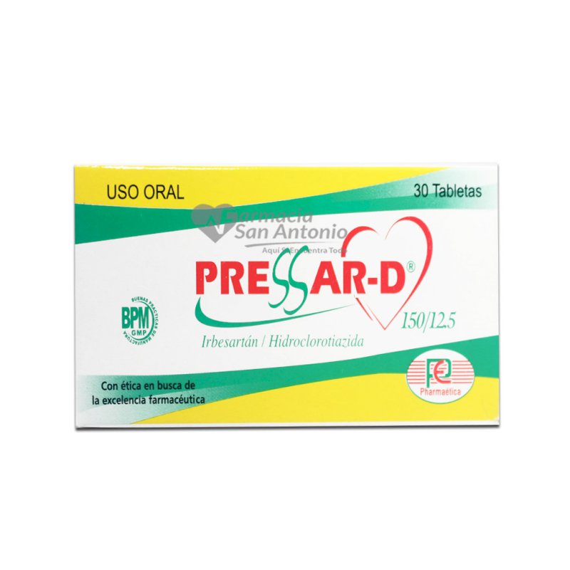 PRESSAR-D 150/12.5MG X 30 TAB