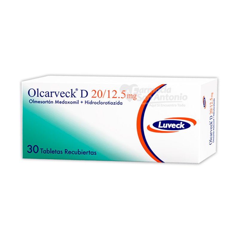 OLCARVECK D 20/12.5MG X 30 TAB