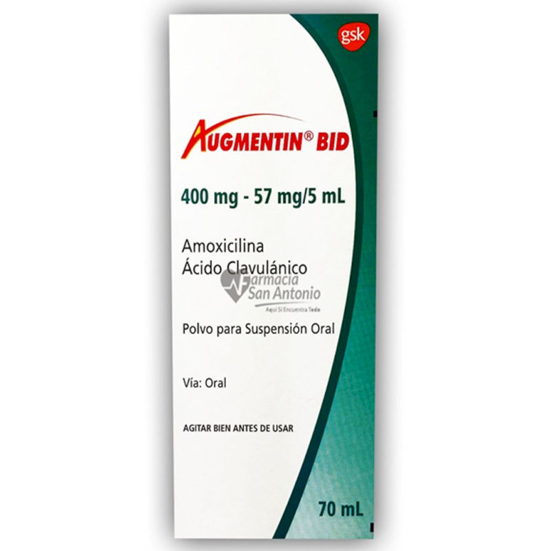 AUGMENTIN BID SUSP 400MG X 70ML