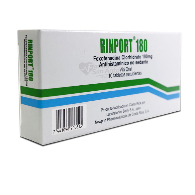 RINPORT 180MG X 10 TABS