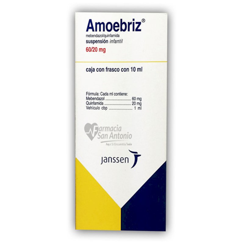 AMOEBRIZ SUSP 60/20MG PLATANO X 10 ML