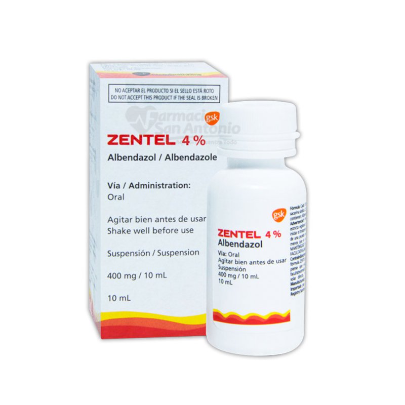 ZENTEL SUSPENSION 10ML X 6 FRAS