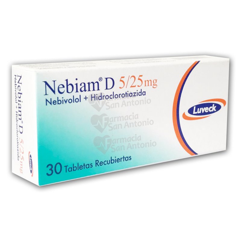 NEBIAM D 5/25MG X 30 TAB REC