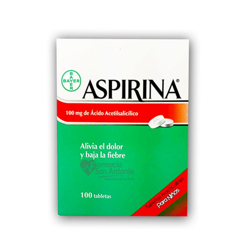 UNIDAD ASPIRINA 100MG NIÑO TAB