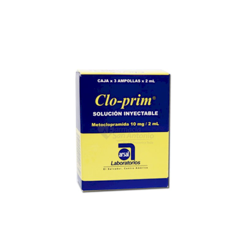 UNIDAD CLOPRIM 10MG AMP 2 ML